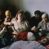 28/1/1990, Nogovac, Kosovo, Yugoslavia. Georges Merillon, France, Gamma. Family and neighbors mourn the death of Elshani Nashim (27), killed during a protest against the Yugoslavian government's decision to abolish the autonomy of Kosovo.