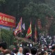 Hàng triệu du khách đổ về dự lễ Giỗ Tổ tại khu di tích lịch sử Đền Hùng sáng 12/4.