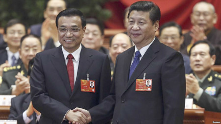 Hình (Reuters): Chủ Tịch Tập Cận Bình và Thủ Tướng Lý Khắc Cường.