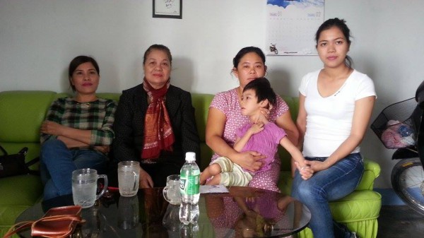 Vợ TNLT Nguyễn Văn Hữu có em bé bị bệnh nặng