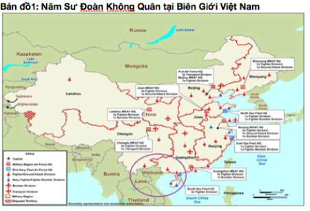 Năm Sư Đoàn Không quân TQ tại biên giới Việt Nam