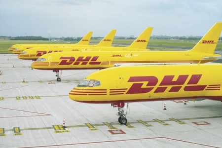 Máy bay vận tải của hãng DHL