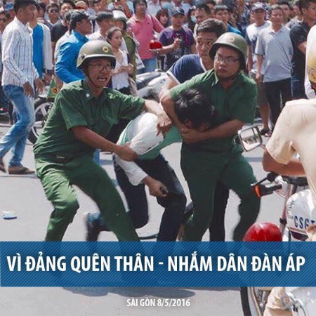 Thanh niên bị kẹp cổ lôi đi sáng nay ở Sài Gòn