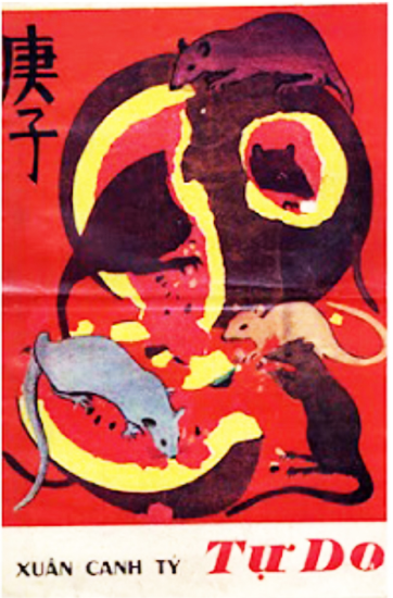 Bìa báo Xuân Tự Do Canh Tý 1960 của Nguyễn Gia Trí
