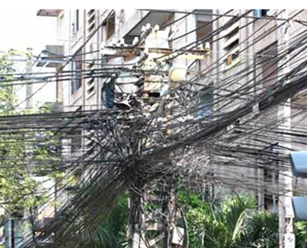 Hệ thống đường giây điện tại Sàigòn ngày nay. nguồn:www.saungon.net